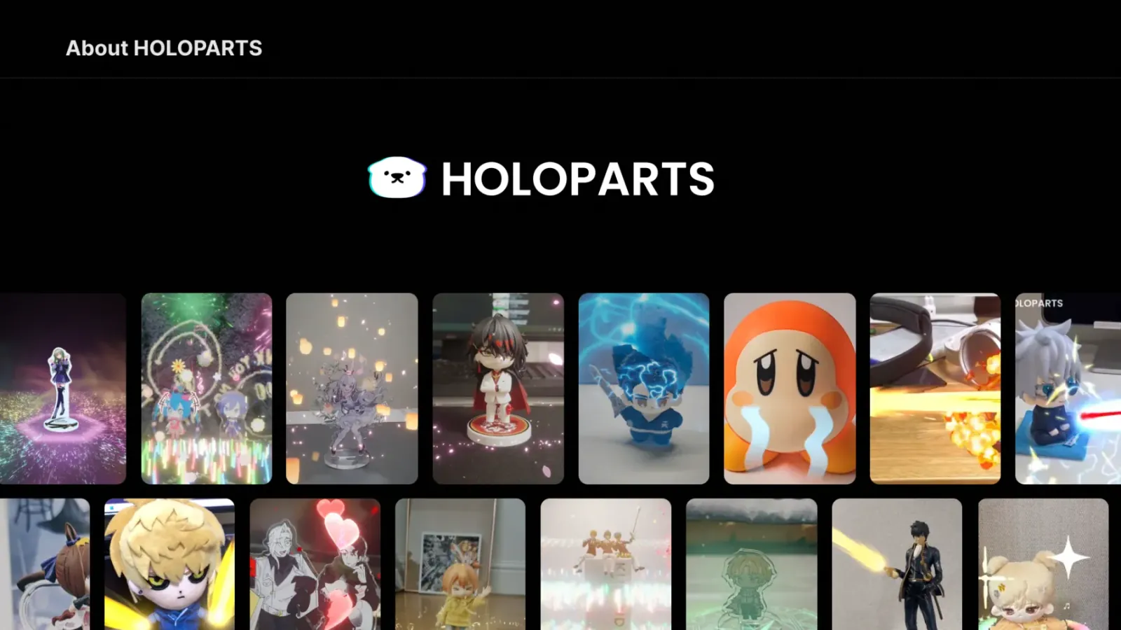 A special moment where your character meets AR - HOLOPARTS launched!